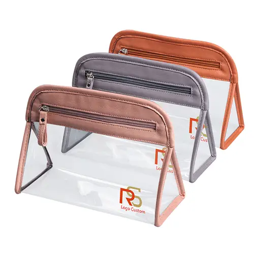 PVC Transparent Travel Portable Fashion Mens Plastic Toiletry Bag Makeup Organizer